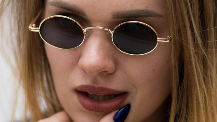 Tiny oval sunglasses