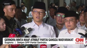 VIDEO: Gerindra Minta Maaf Atribut Partai Ganggu Masyarakat