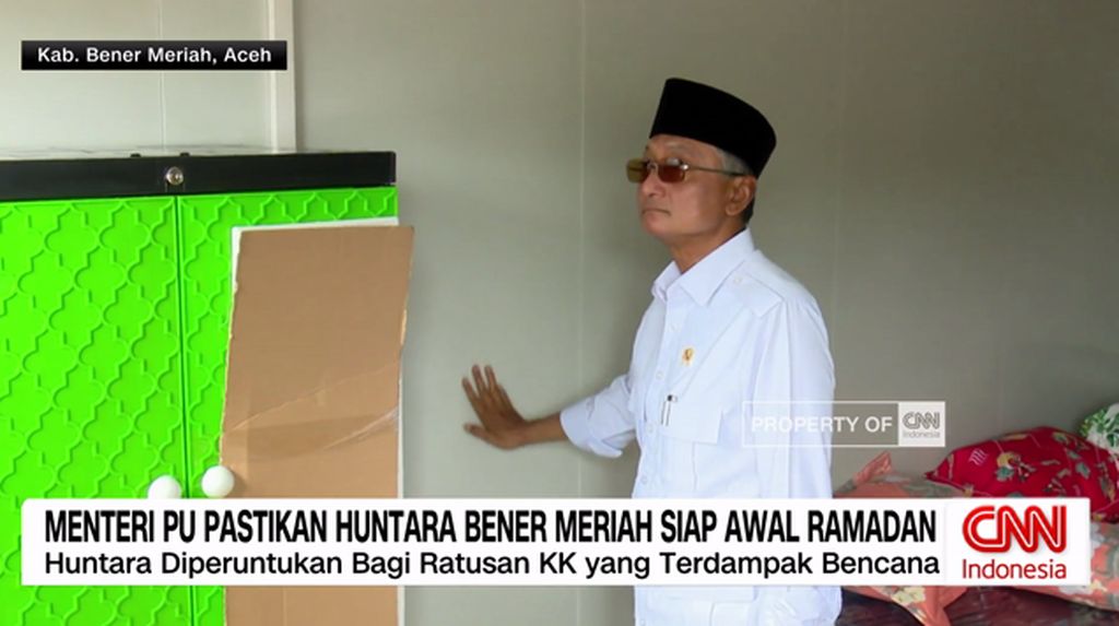 VIDEO: Menteri PU Pastikan Huntara Bener Meriah Siap Awal Ramadan