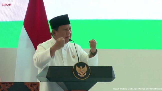 Presiden Prabowo Subianto mengajak persatuan jelang Ramadan dalam pidato di MUI. Ia berharap Indonesia menjadi contoh umat Muslim yang damai dan sejuk.