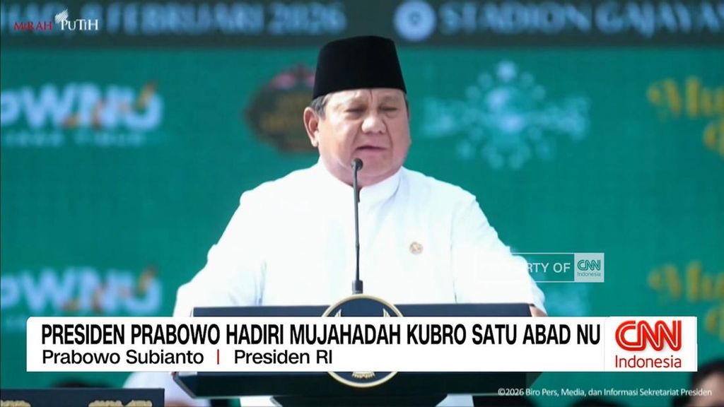 VIDEO: Presiden Prabowo Hadiri Mujahadah Kubro Satu Abad NU