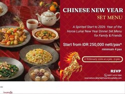 Rayakan Imlek 2026 dengan Sajian Dinner Mewah di Hotel Ternama Jakarta