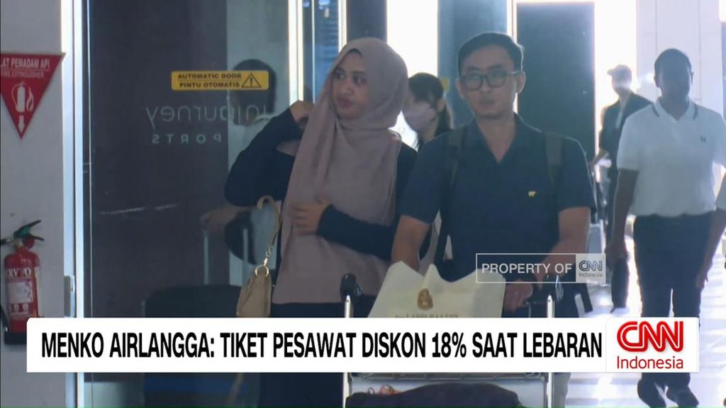 VIDEO: Menko Airlangga: Tiket Pesawat Diskon 18 Persen Saat Lebaran