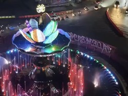 Ikon Baru Palembang, Air Mancur Tugu Cempako Telok Diuji Coba