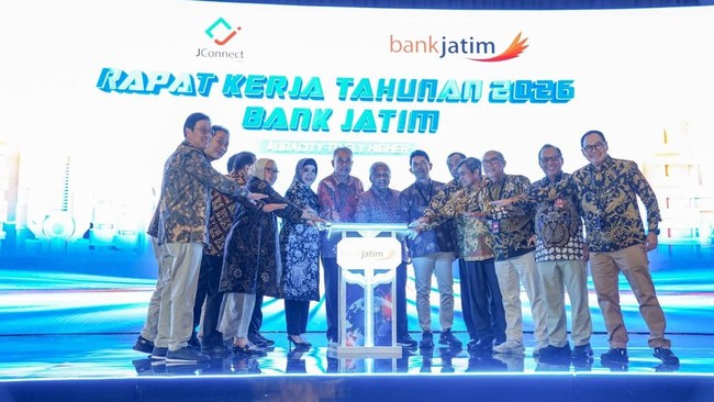 Bertema Audacity to Fly Higher, Rapat Kerja Tahunan 2026 Bank Jatim kali ini mengusung makna keberanian untuk terbang lebih tinggi dan meraih hasil positif.