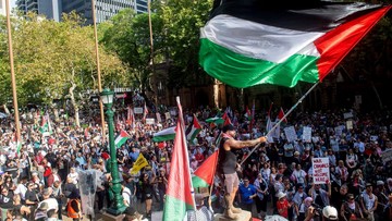 FOTO: Demo Besar-besaran 'Kepung' Presiden Israel di Australia