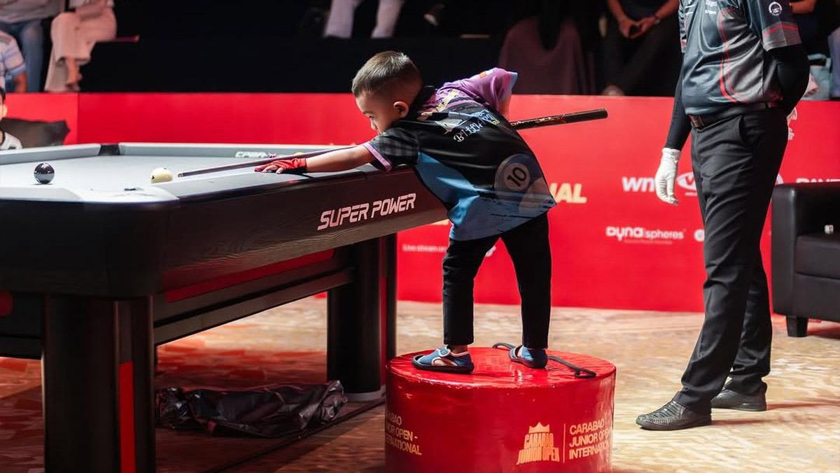 Viral Bocah 5 Tahun Asal Sulawesi Ikut Turnamen Biliar Internasional