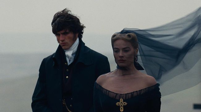 Sinopsis Wuthering Heights: Kisah cinta penuh gairah, gejolak, dan destruktif antara Heathcliff (Jacob Elordi) dan Cathy (Margot Robbie).