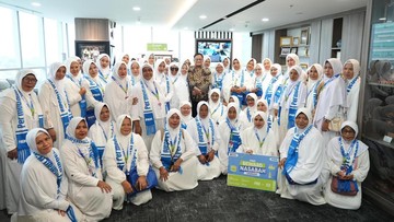 Lanjutkan Pendampingan, PNM Berangkatkan Umroh 101 Nasabah Mekaar