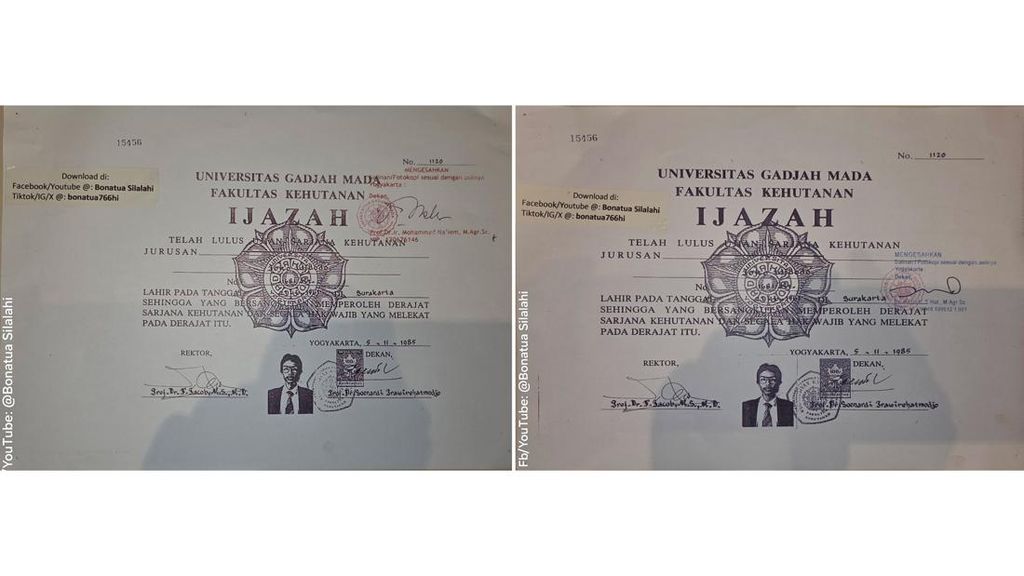 Bonatua Dapat Salinan Ijazah Jokowi Tanpa Sensor dari KPU