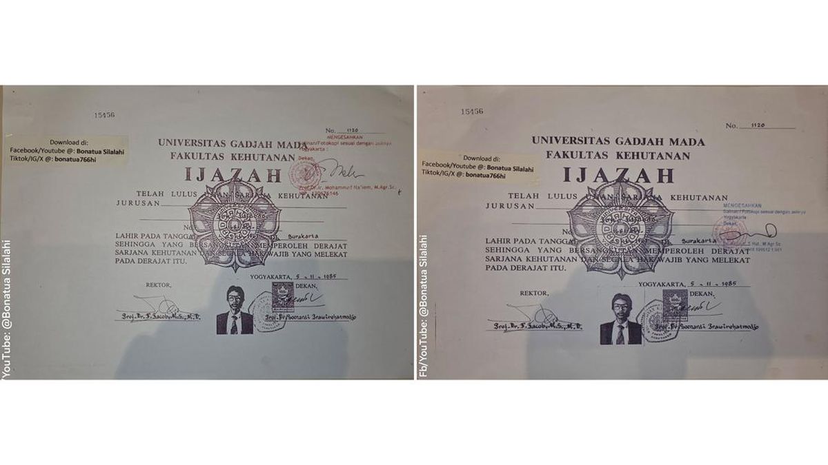 Bonatua Dapat Salinan Ijazah Jokowi Tanpa Sensor dari KPU