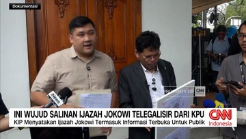 VIDEO: Ini Wujud Salinan Ijazah Jokowi yang Dilegalisir KPU