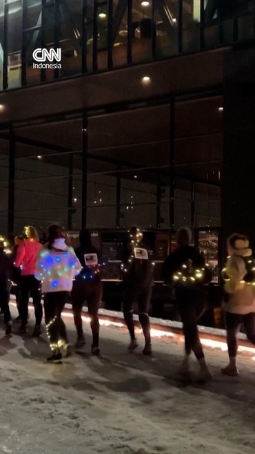 Gemerlap Lomba Lari Festival Cahaya Tahunan di Kopenhagen Denmark