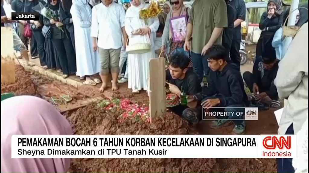 VIDEO: Pemakaman Bocah 6 Tahun Korban Kecelakaan di Singapura