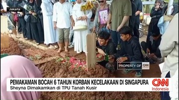 VIDEO: Pemakaman Bocah 6 Tahun Korban Kecelakaan di Singapura