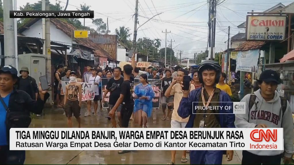 VIDEO: Tiga Minggu Dilanda Banjir, Warga Empat Desa Berunjuk Rasa