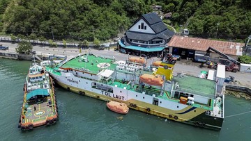 FOTO: Uji Kesiapan KM Sabuk Nusantara 76 untuk Angkutan Lebaran