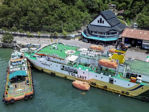 FOTO: Uji Kesiapan KM Sabuk Nusantara 76 untuk Angkutan Lebaran