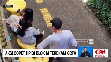 VIDEO: Aksi Copet di Blok M Terekam CCTV