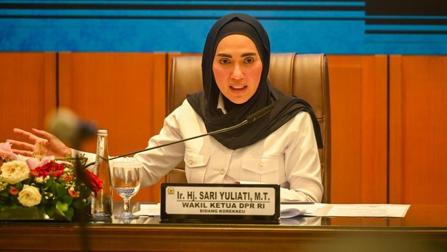 Wakil Ketua DPR RI Sari Yuliati menegaskan pelayanan jamaah haji Indonesia tidak boleh mengabaikan aspek kesejahteraan petugas maupun kelayakan ibadah jamaah.  (ANTARA FOTO/Rivan Awal Lingga)