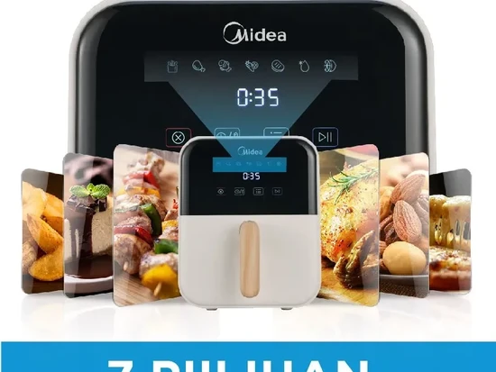 Masak Sehat & Praktis di Rumah! Review Air Fryer Midea 4L Low Watt Digital dengan Multifungsi 6 Preset 