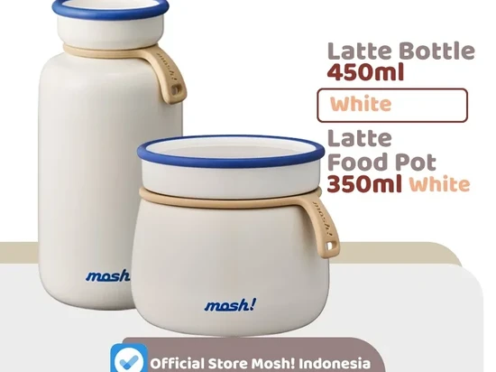 Bekal & Kopi dari Rumah Biar Nggak Boncos! Review Mosh Bottle Latte Tumbler & Food Pot Praktis 