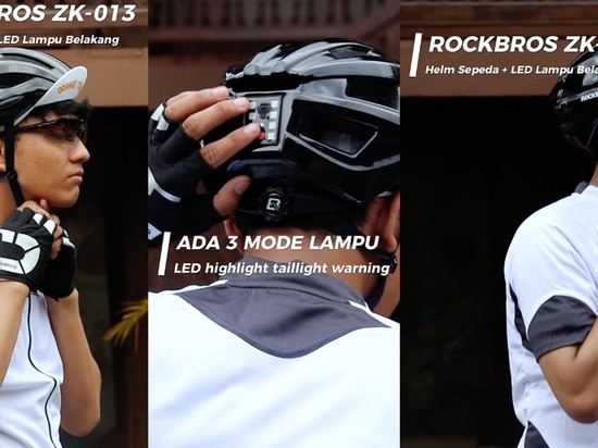 Dilengkapi Lampu LED! Makin Aman Gowes di Jalanan dengan Helm Sepeda ROCKBROS 