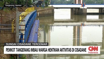 VIDEO: Pemkot Tangerang Imbau Hentikan Aktivitas di Sungai Cisadane