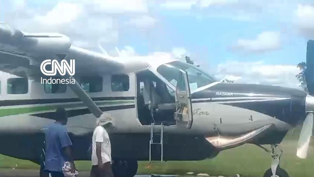 Rekaman Kondisi Pesawat Smart Air usai Ditembaki di Boven Digoel