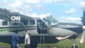Rekaman Kondisi Pesawat Smart Air usai Ditembaki di Boven Digoel