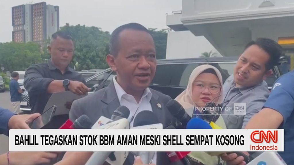 VIDEO: Bahlil Pastikan Stok BBM Aman Meski SPBU Shell Sempat Kosong
