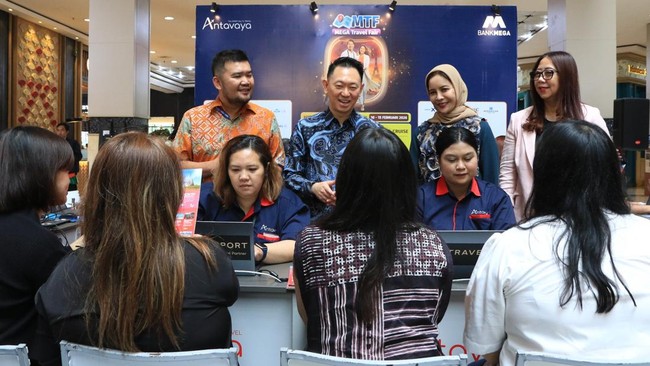 PT Bank Mega Tbk bersama PT Antavaya Tour & Travel menggelar Mega Travel Fair fase I 2026 dengan penawaran diskon untuk paket wisata hingga tiket kapal pesiar.