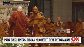 VIDEO: Para Biksu Lintasi Ribuan Kilometer Demi Perdamaian