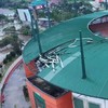 Penampakan Atap Stadion Pakansari Rusak Diterjang Hujan Badai