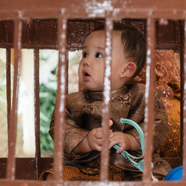 <p>Nah, salah satu prosesi yang paling dinantikan adalah saat <em>Baby</em> Arash diberi kesempatan memilih berbagai benda yang diletakkan dalam kurungan (sangkar ayam). Pilihan yang diambil diyakini mencerminkan cita-citanya di masa depan. Ternyata, Arash mantap memilih stetoskop yang biasa digunakan dokter nih, Bunda. (Foto: Instagram @aaliyah.massaid/@thariqhalilintar)</p>