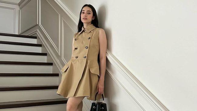 7 Potret Outfit Ameera Khan Eks Jefri Nichol Pancarkan Aura Feminin yang Elegan