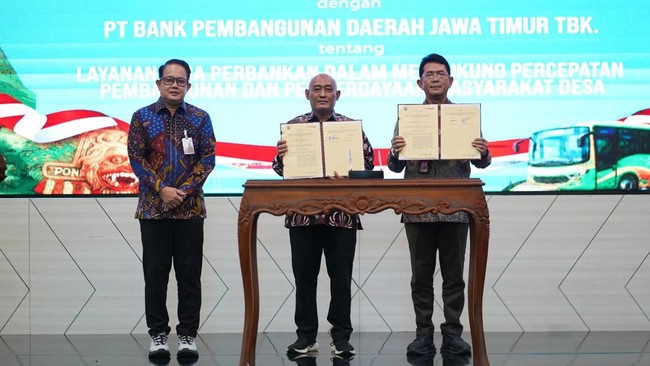Kolaborasi Bank Jatim dan Kemendes PDT ini diharapkan dapat mendorong ekonomi daerah semakin kuat dan tumbuh berkelanjutan.