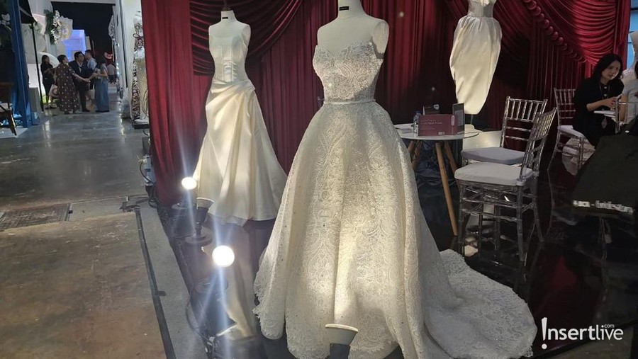 Ilustrasi gaun pengantin&comma; konsep pernikahan&comma; gaun pernikahan