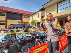 Polresta Bandung Ungkap Kasus Curanmor, 72 Motor Hasil Curian Disita