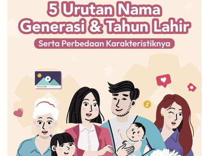 5 Urutan Nama Generasi & Tahun Lahir, Serta Perbedaan Karakteristiknya