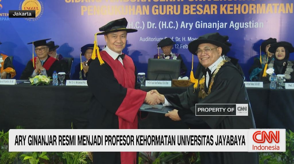 VIDOE: Ary Ginanjar Dikukuhkan Jadi Guru Besar Kehormatan