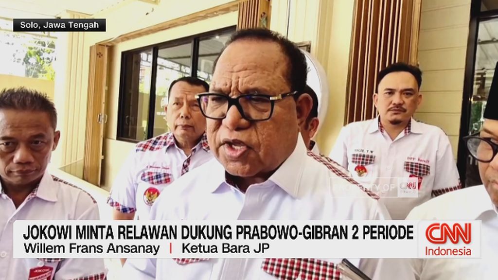 VIDEO: Jokowi Minta Relawan Dukung Prabowo-Gibran 2 Periode