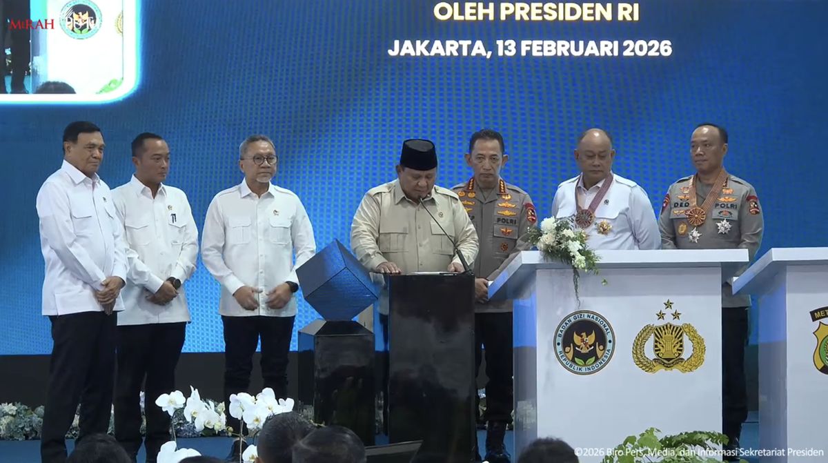 Prabowo Resmikan 1.179 SPPG-Gudang Ketahanan Pangan Polri se-Indonesia