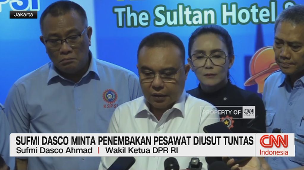 VIDEO: Sufmi Dasco Minta Penembakan Pesawat Diusut Tuntas