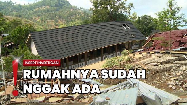 Pergeseran Tanah di Tegal, Pesantren-Rumah Warga Luluh Lantak