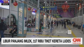 VIDEO: Libur Panjang Imlek, 117 Ribu Tiket Kereta Ludes