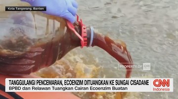 VIDEO: Tanggulangi Percemaran, Ecoenzim Dituangkan Ke Sungai Cisadane