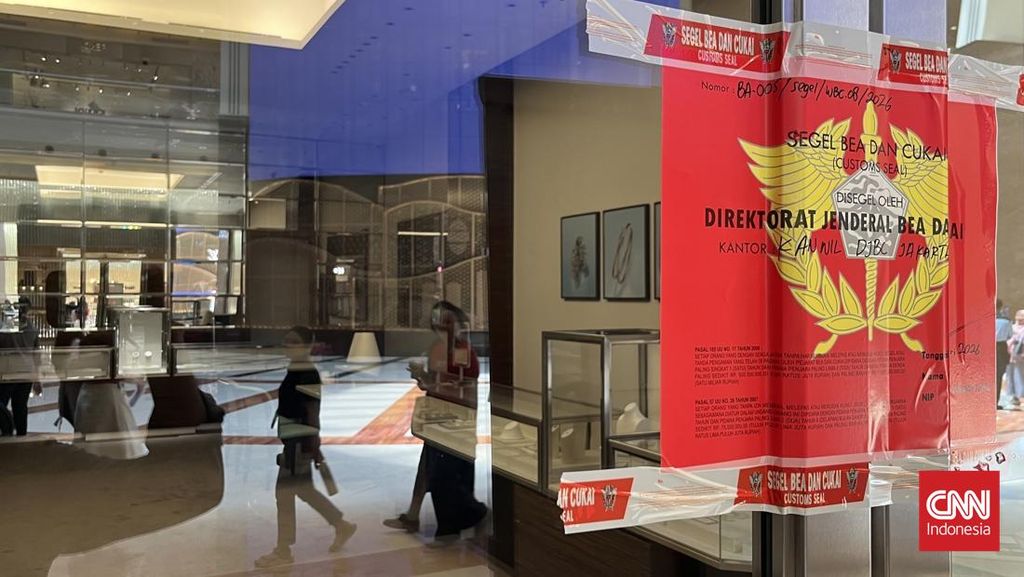 Toko Perhiasan Mewah di Jakarta Utara Disegel Bea Cukai
