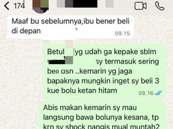 Bikin Mual! Ada Bangkai Cicak Utuh dalam Bolu Ketan Hitam