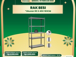 Transmart Full Day Sale! Beli Rak Besi Semurah Ini
